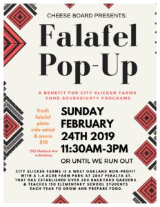 falafel pop-up event